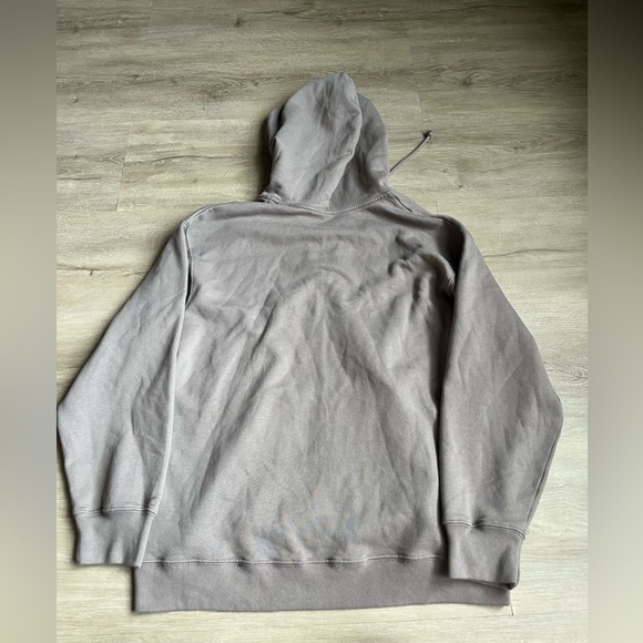 Hollister Zip Up Hoodie Tan Size M Fleece Interior - Picture 6 of 6